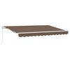 vidaXL Auvent r&eacute;tractable Taupe 4 &times; 3 m Polyester et Aluminium