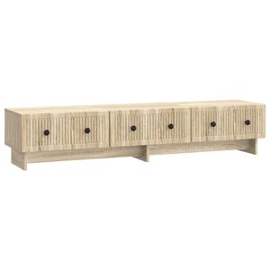 vidaXL Meuble TV Ch&ecirc;ne Sonoma 147 x 34,5 x 30 cm Bois d'ing&eacute;nierie