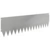 vidaXL Bordure de Pelouse 10 pc 103 x 30 cm Acier Argent&eacute;
