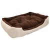 vidaXL Lit chaud pour chiens avec coussin rembourr&eacute;e L