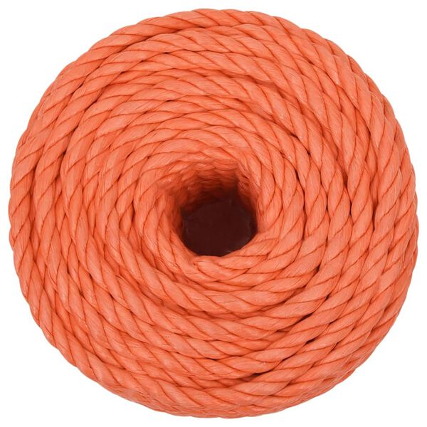 vidaXL Corde de travail Orange 16 mm 25 m Polypropyl&egrave;ne
