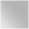 vidaXL Miroir de salle de bain LED Transparent 60 x 60 cm verre tremp&eacute;