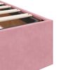 vidaXL Cadre de lit ottoman sans matelas rose 200x200 cm velours
