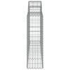vidaXL Paniers &agrave; gabions arqu&eacute;s 12 pcs 200x30x100/120 cm Fer galvanis&eacute;