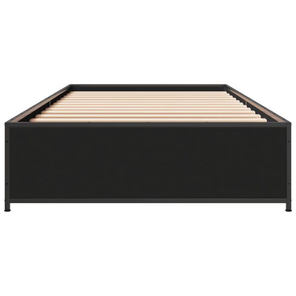 vidaXL Cadre de lit sans matelas noir 90x190 cm