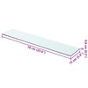 vidaXL Panneaux d'&eacute;tag&egrave;re 2 pcs Verre Transparent 70x15 cm