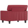 vidaXL Fauteuil Rouge bordeaux 60 cm Similicuir
