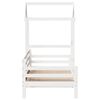 vidaXL Lit de jour avec toit sans matelas blanc 80x200 cm bois massif