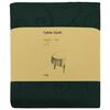 vidaXL Tissu de Table 5 pc ovale Vert fonc&eacute; 130 x 180 cm