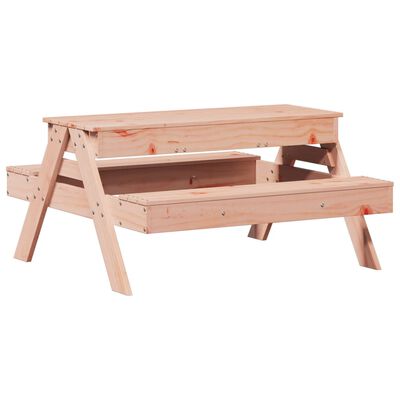 vidaXL Table de pique-nique et bac à sable enfants bois massif douglas