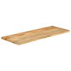 vidaXL Dessus de table 140x60x3,8 cm bord vivant bois massif manguier