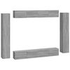 vidaXL Ensemble de meubles TV 8 pcs Sonoma gris Bois d'ing&eacute;nierie