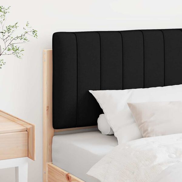 vidaXL T&ecirc;te de lit capitonn&eacute;e Marron et Noir 80 cm Pin massif
