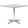 vidaXL Table de jardin Argent&eacute; 80x80x70 cm Aluminium
