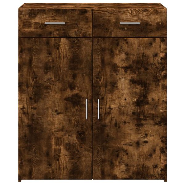 vidaXL Buffet ch&ecirc;ne fum&eacute; 80x42,5x93 cm bois d'ing&eacute;nierie