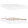 vidaXL Cadre de lit avec matelas avec matelas 2 pcs Blanc PVC