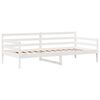 vidaXL Lit de jour et tiroirs sans matelas blanc 90x190 cm bois massif