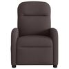 vidaXL Fauteuil inclinable Marron fonc&eacute; Tissu