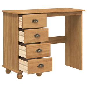 vidaXL Bureau d'&eacute;criture avec tiroir ASKIM Marron 95 x 40 x 75 cm