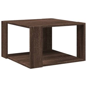 vidaXL Table basse ch&ecirc;ne marron 51,5x51,5x30 cm bois d'ing&eacute;nierie