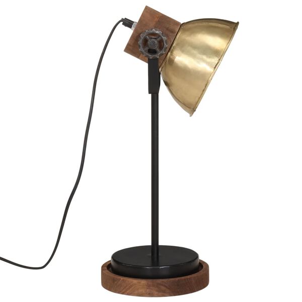 vidaXL Lampe de bureau 25 W laiton antique 17x17x50 cm E27