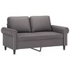 vidaXL Canap&eacute; &agrave; 2 places Gris 120 cm Similicuir