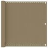 vidaXL &Eacute;cran de balcon Taupe 90x500 cm PEHD
