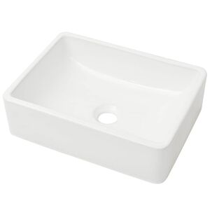 vidaXL Lavabo C&eacute;ramique Blanc 41 x 30 x 12 cm