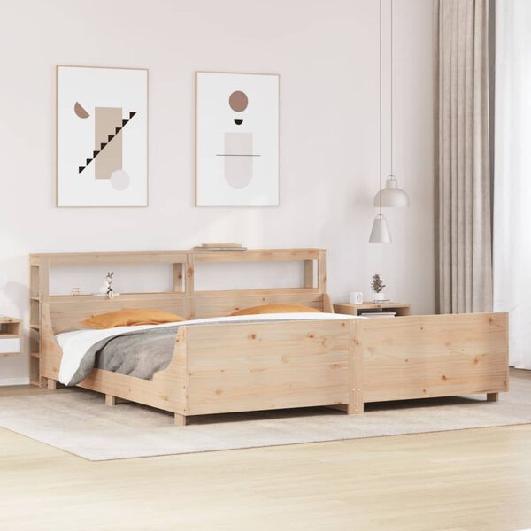 vidaXL Cadre de lit sans matelas 180x200 cm bois massif de pin