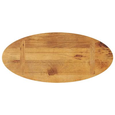 vidaXL Dessus de table 80x40x2,5 cm ovale bois massif de manguier