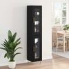 vidaXL Haut Armoire 2 pcs Ch&ecirc;ne noir Verre