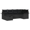 vidaXL Ensemble de canap&eacute; de jardin 6 pc Poly rotin