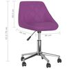 vidaXL Chaise pivotante de salle &agrave; manger Violet Similicuir