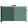 vidaXL Auvent lat&eacute;ral r&eacute;tractable vert fonc&eacute; 120x600 cm