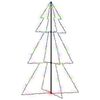 vidaXL Arbre de No&euml;l c&ocirc;ne 200 LED d'int&eacute;rieur/d'ext&eacute;rieur 98x150 cm