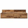 vidaXL Cadre de lit Bois Ancien 203 x 203 x 50 cm Bois d'ing&eacute;nierie