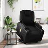 vidaXL Fauteuil inclinable de massage Noir Similicuir