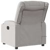 vidaXL Fauteuil de massage inclinable &eacute;lectrique gris nuage tissu