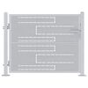 vidaXL Porte de Jardin 85 x 70 cm Acier inoxydable Verrouillable