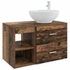 vidaXL Ensemble de mobilier de salle de bain 2 pc Bois ancien