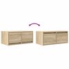 vidaXL Meubles TV 2 pcs ch&ecirc;ne sonoma 60x31x25,5 cm bois d'ing&eacute;nierie