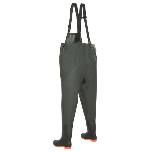 vidaXL Pantalon échassier avec bottes Vert Pointure 41