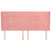 vidaXL T&ecirc;te de lit avec oreilles Rose 163x23x118/128 cm Velours
