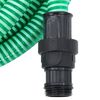vidaXL Tuyau d'aspiration avec raccords en PVC vert 1" 10 m PVC