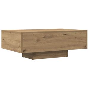 vidaXL Table basse ch&ecirc;ne artisanal 85x55x31 cm bois d'ing&eacute;nierie