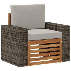 vidaXL Sofa de milieu ext&eacute;rieur Bois d'Acacia Massif Naturel