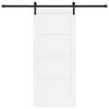 vidaXL Porte coulissante Blanc 86 x 198,5 cm Pin massif