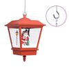 vidaXL Lampe suspendue de No&euml;l lumi&egrave;re LED P&egrave;re No&euml;l Rouge 27x27x45 cm