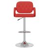 vidaXL Tabouret de bar Rouge Similicuir