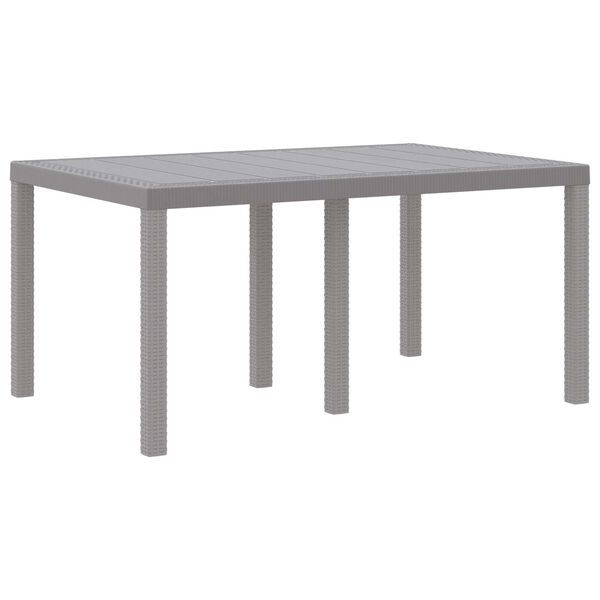 vidaXL Ensemble de salle à manger pour jardin 5 pcs Gris clair
